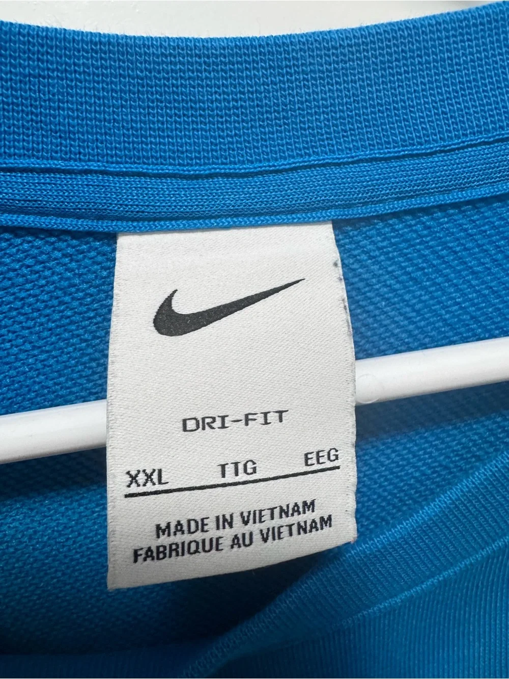 Nike Blue Crewneck Sweatshirt with Multicolor Star Logo